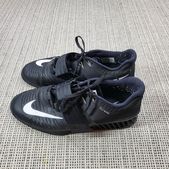Nike Romaleos 3 Shoes Mens Size 10.5 Black Weightlifting Training 852933-004